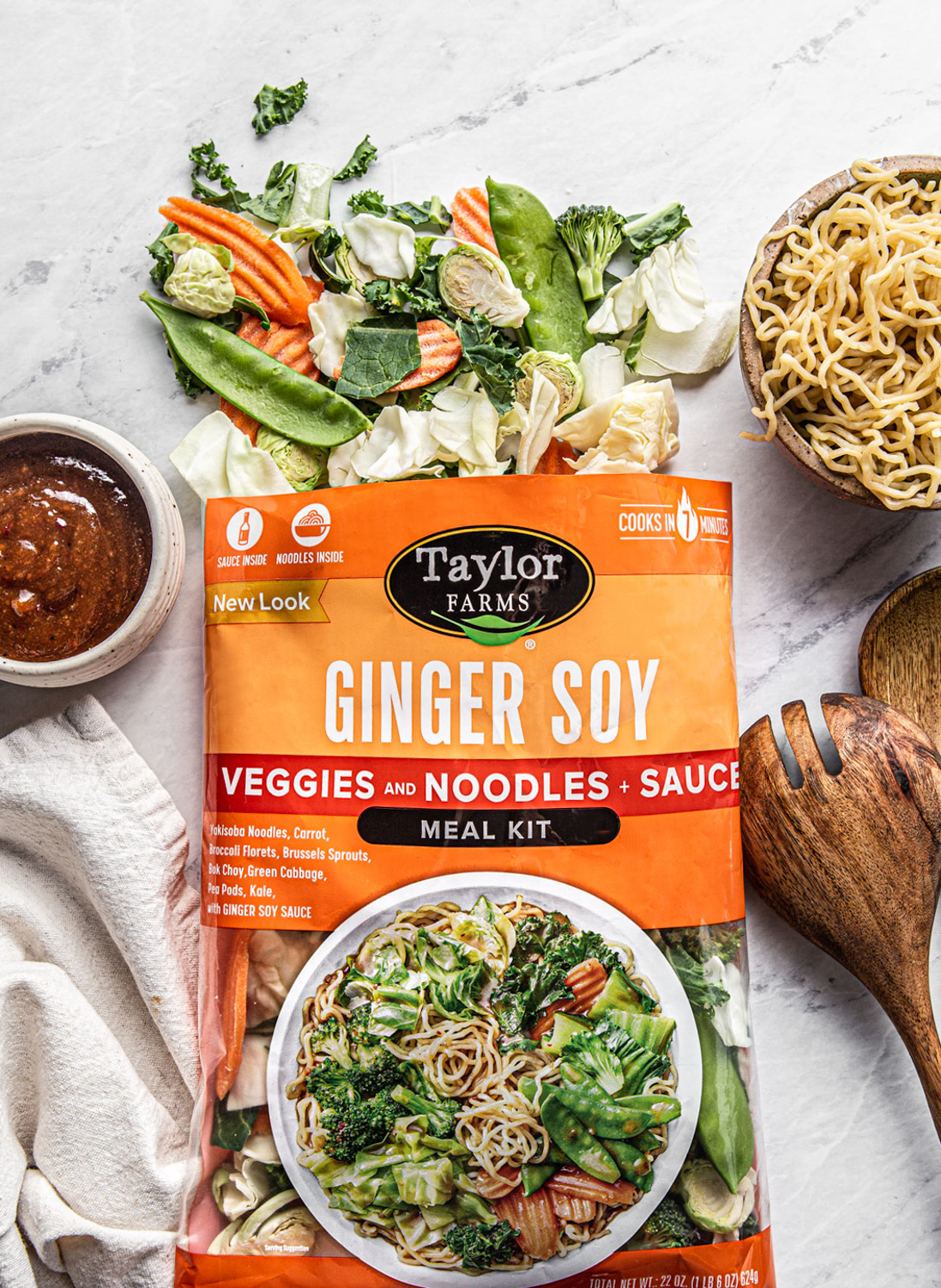 ginger soy taylor farms kit food photography