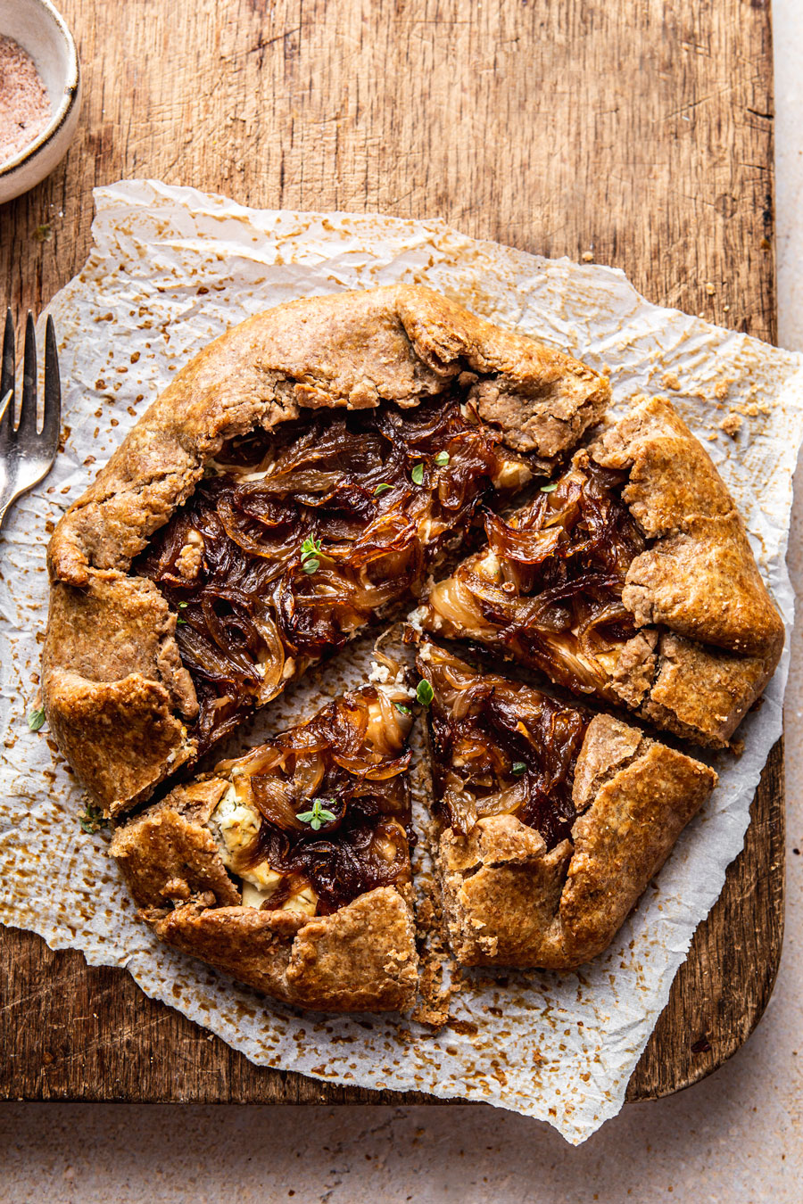 Caramelized Onion Galette with Goat Cheese natteats