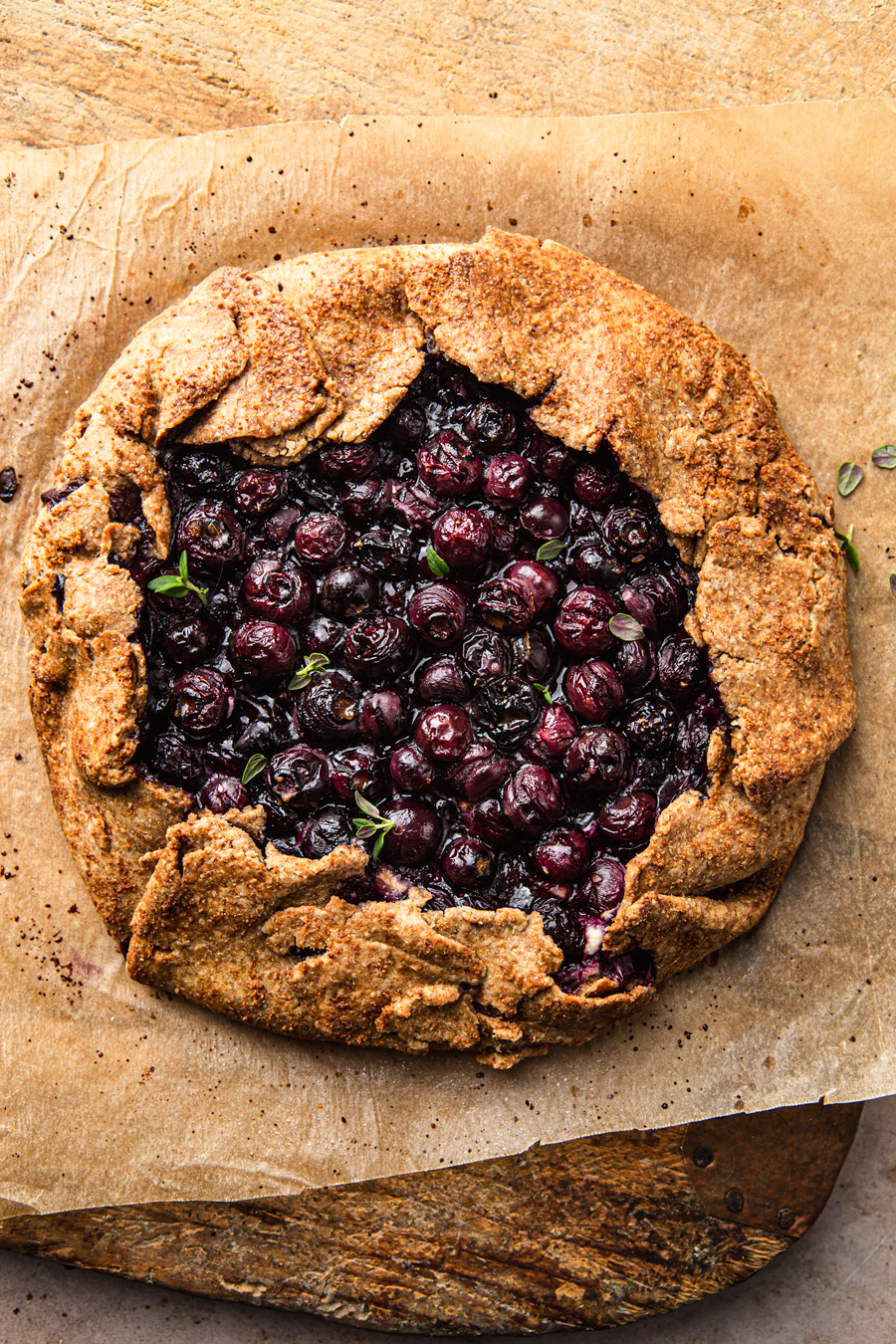 rustic Blueberry Ricotta Galette photography