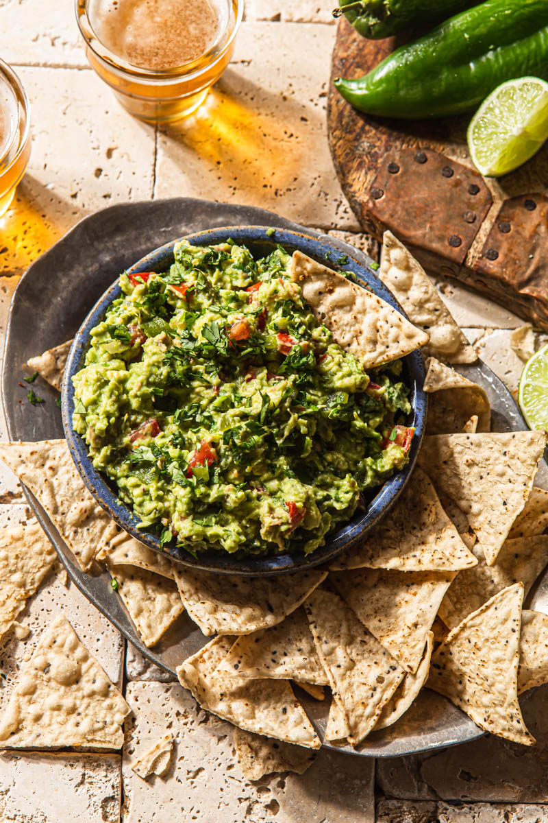 homemade best guacamole food styling food photography