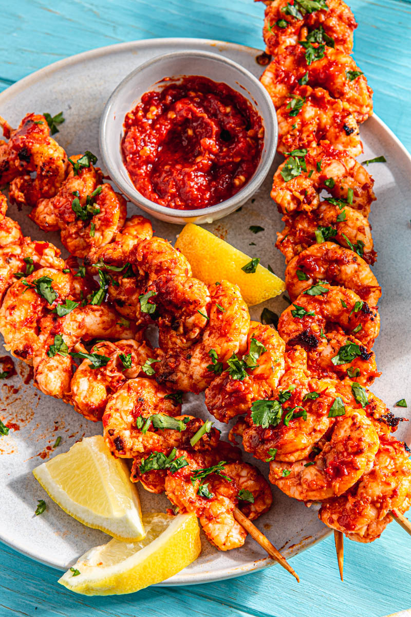 grilled spicy shrimp