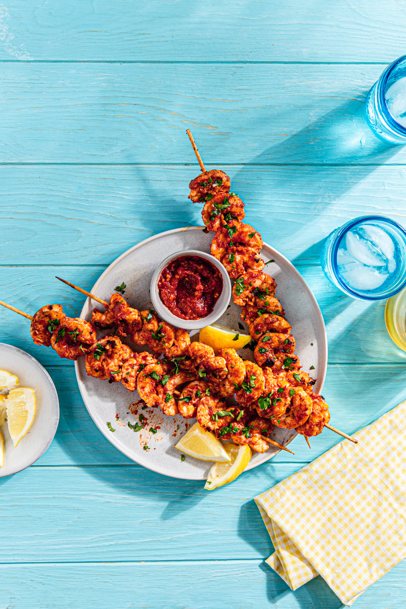 Grilled Harissa Shrimp NWK CREATIVE FOOD STYLING PHOTOGRAPHY 