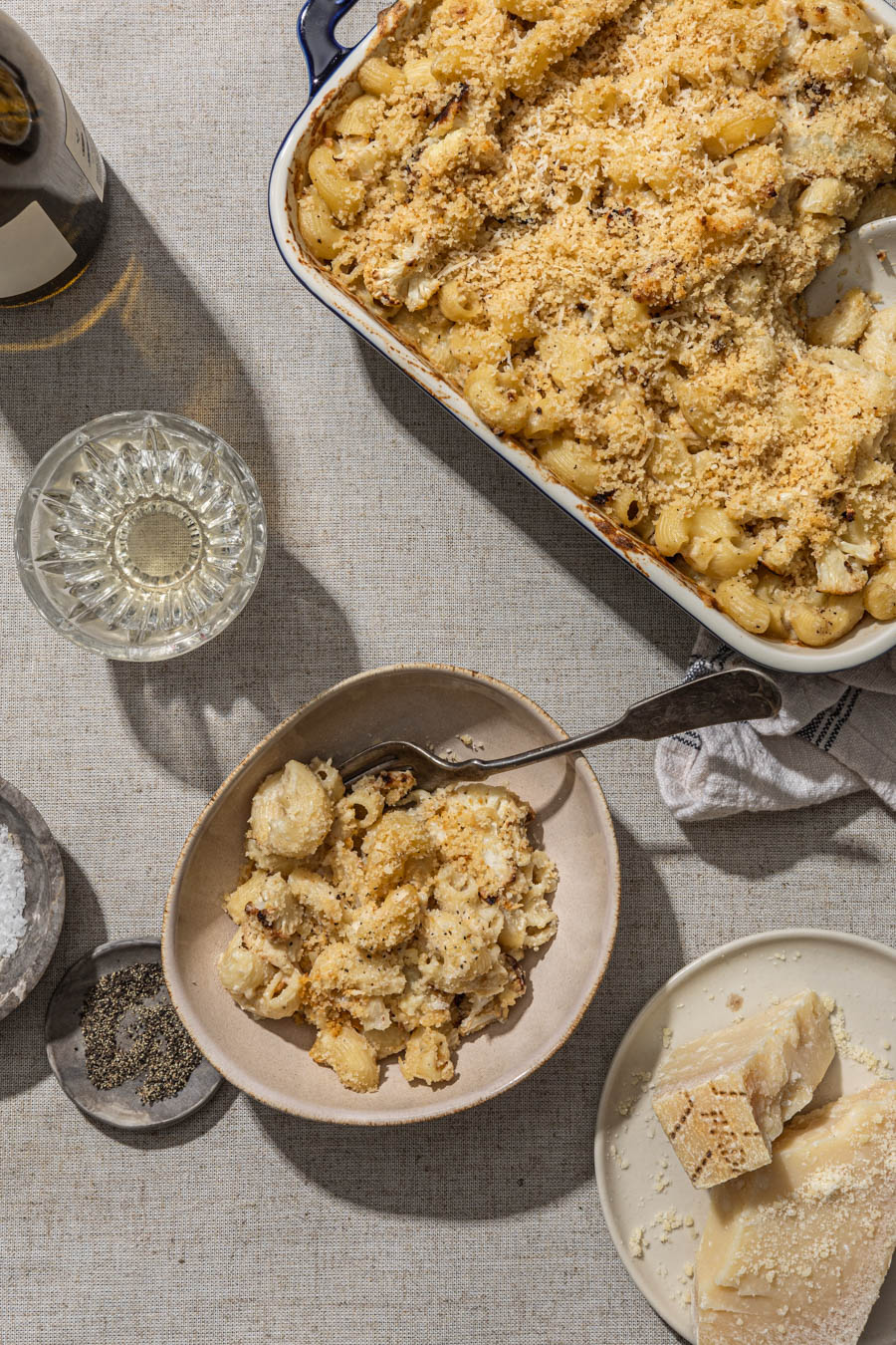 Baked Cauliflower Mac and Cheese