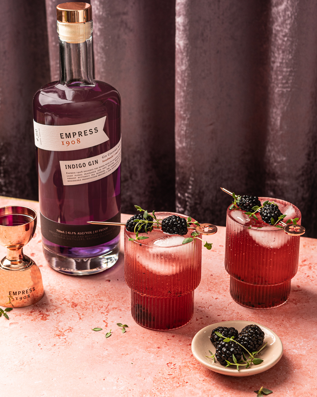 Blackberry Mojito with Thyme