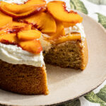 Almond Cake with Peaches and Cream (gluten-free