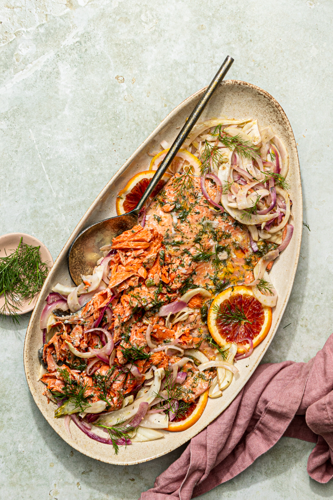 Slow Roasted Salmon with Fennel and Citrus natteats